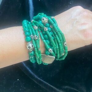 Malachite & Silver Bracelet